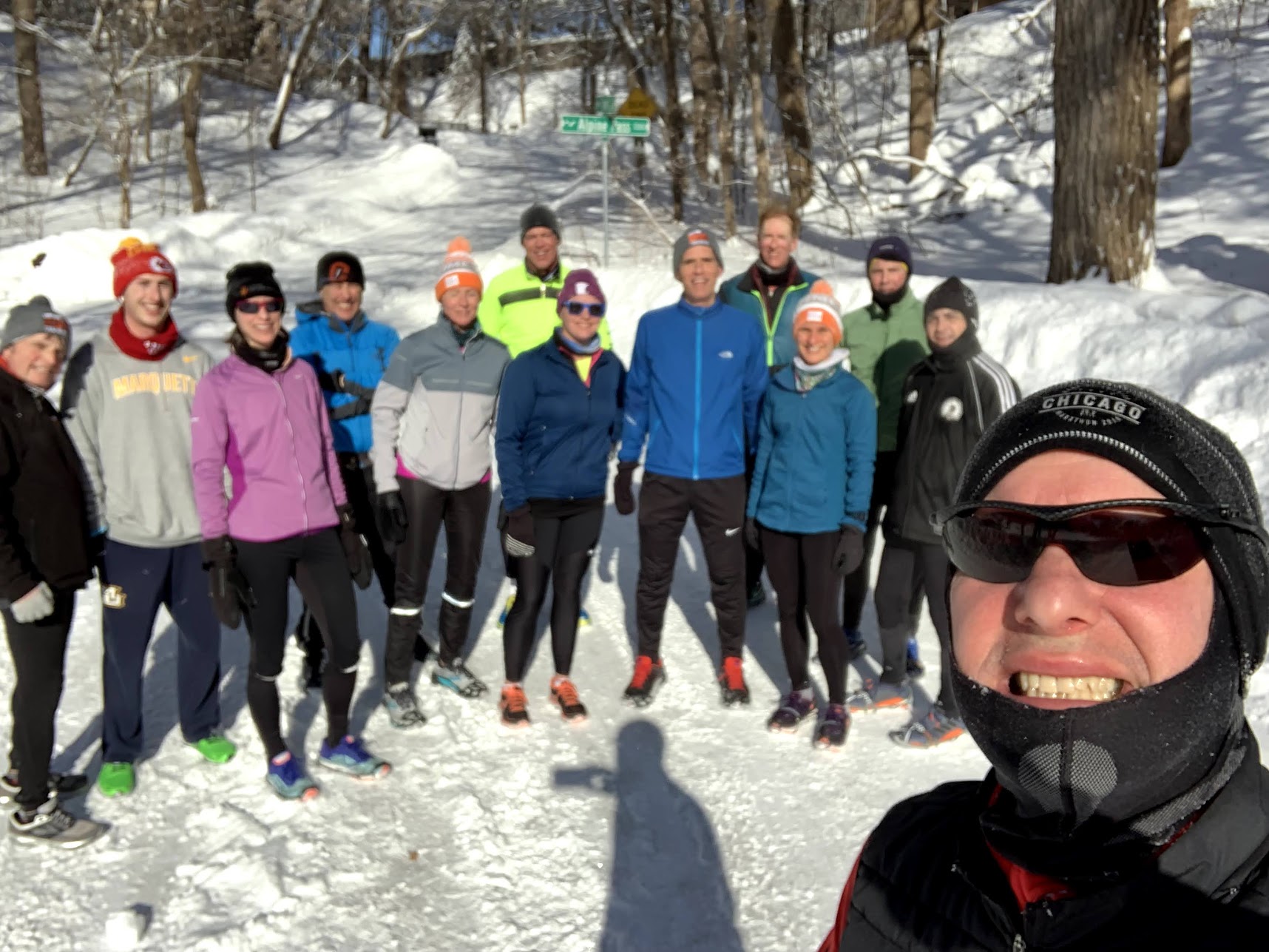 The freezing cold long run morning